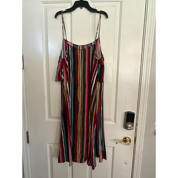 Free People Women's Multicolor Striped ruby shirt tunic Dress Size Large - Picture 5 of 8